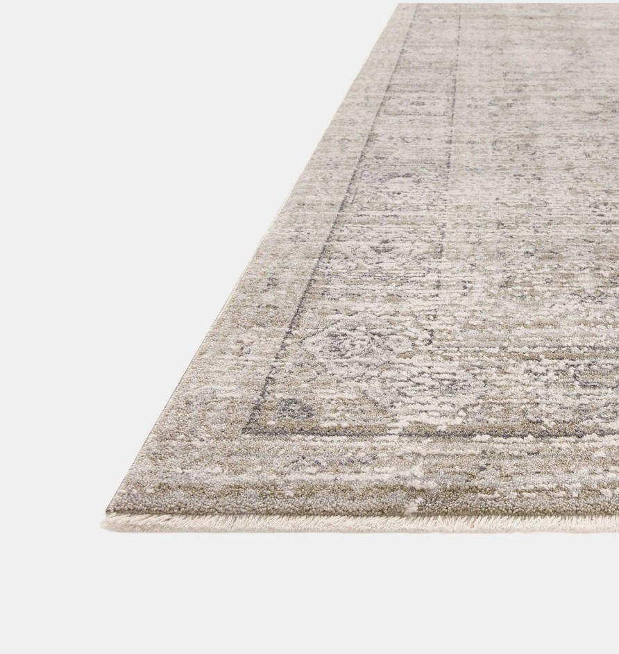 Clearance Amber Lewis x Loloi Alie Ale-03 Taupe / Dove Area Rug