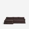 Best Made by Shoppe Carpenter Skirted Slipcovered Chaise Sectional