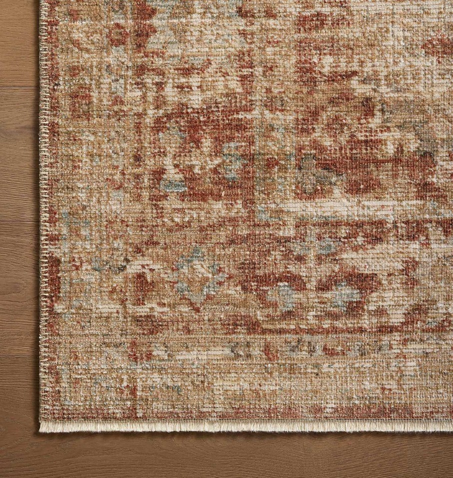 Clearance Loloi Rugs Heritage Her-03 Brick / Multi Area Rug