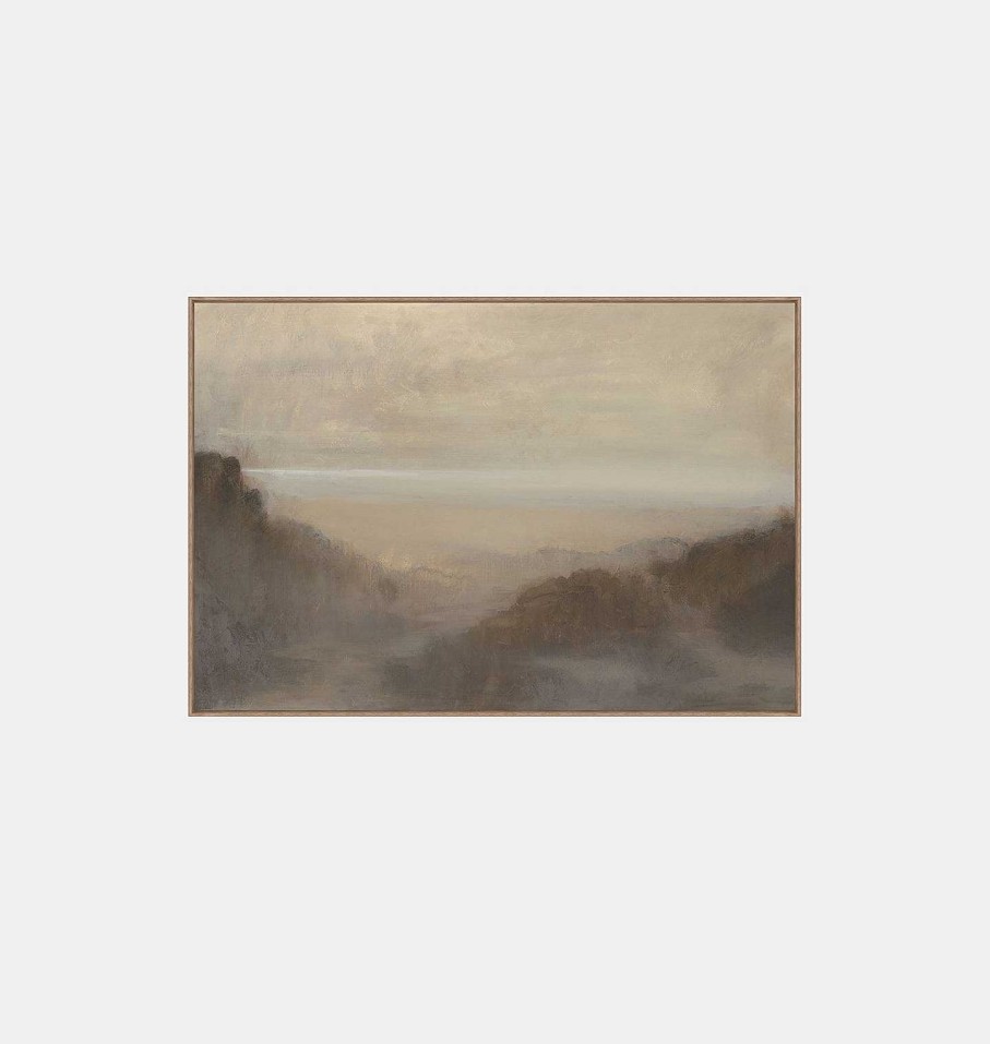 Best Ryan Brown Misty Sea V Framed Print