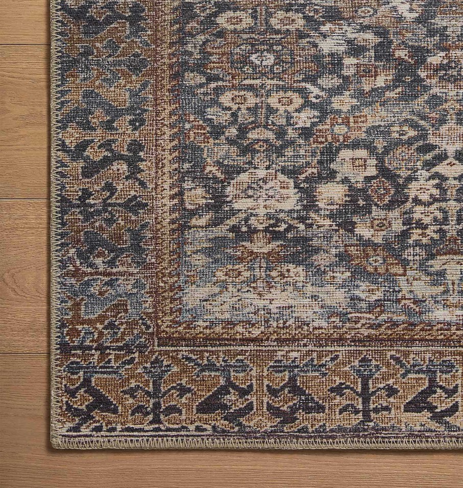 Wholesale Amber Lewis x Loloi Georgie Ger-05 Denim / Spice Area Rug