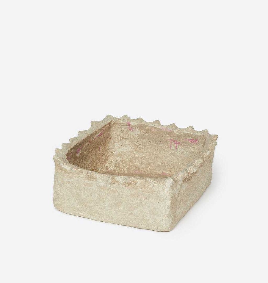 Wholesale Shoppe Amber Interiors Crimped Edge Paper Mache Container