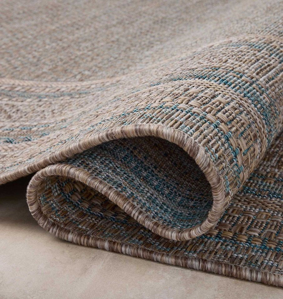 Wholesale Amber Lewis x Loloi Topanga Top-05 Natural / Teal Area Rug