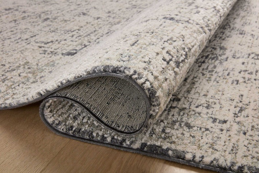 New Amber Lewis x Loloi Alie Ale-05 Charcoal / Beige Area Rug