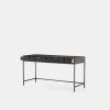 New Austin Co Hyperion Writing Desk Black,Black Wash Poplar