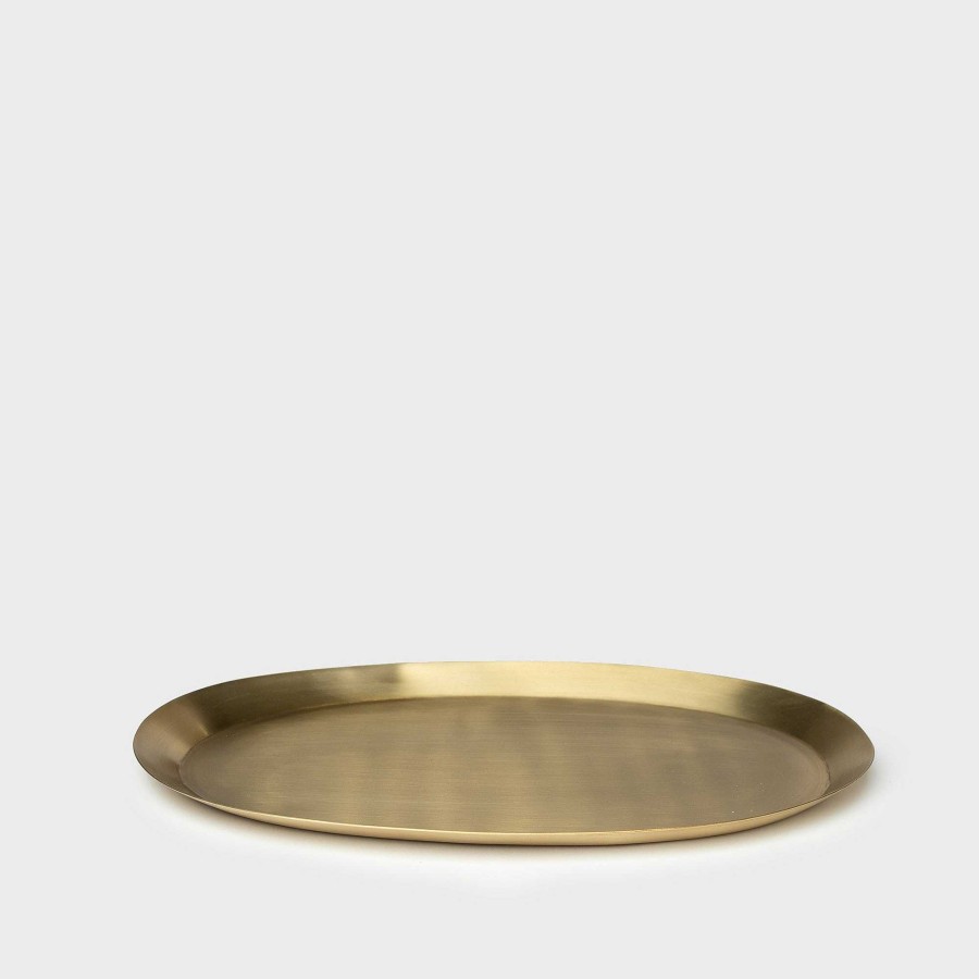 New Fog Linen Brass Oval Tray