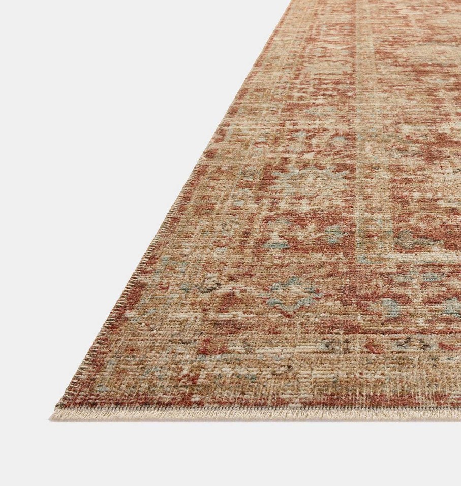 Hot Loloi Rugs Heritage Her-03 Brick / Multi Area Rug