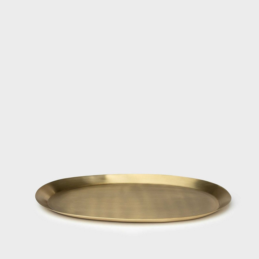 Wholesale Fog Linen Brass Oval Tray