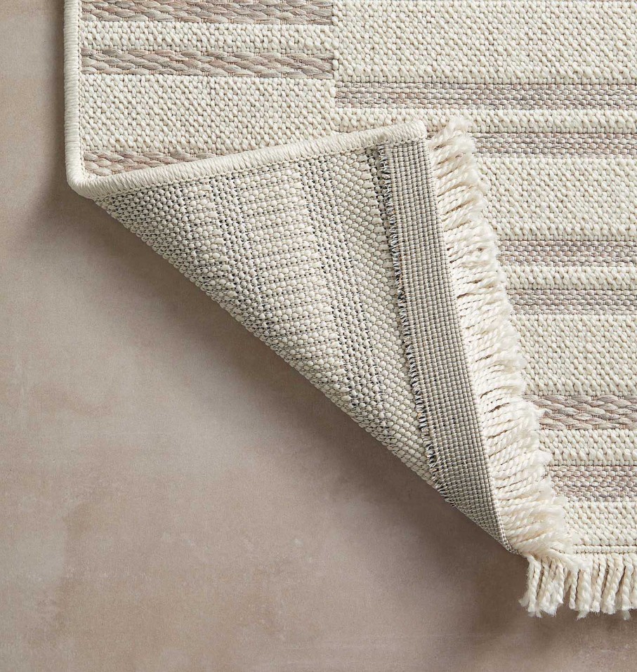 Hot Amber Lewis x Loloi Malibu Mab-03 Ivory / Dove Area Rug