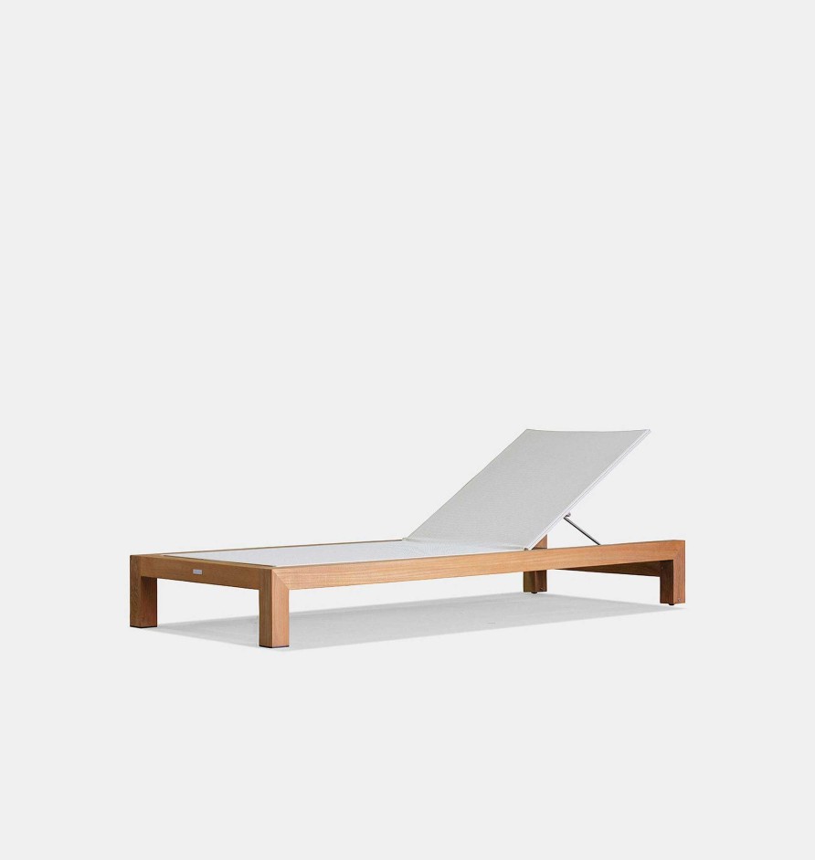 Best Harbour Outdoor Pacific Outdoor Teak Sun Lounger