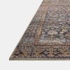 Clearance Amber Lewis x Loloi Georgie Ger-05 Denim / Spice Area Rug