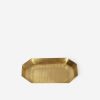 Clearance Fog Linen Brass Octagonal Tray