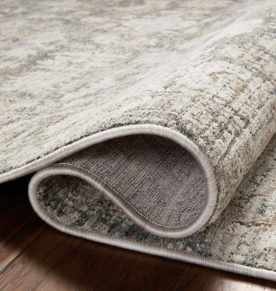 New Amber Lewis x Loloi Honora Hon-02 Slate / Beige Area Rug