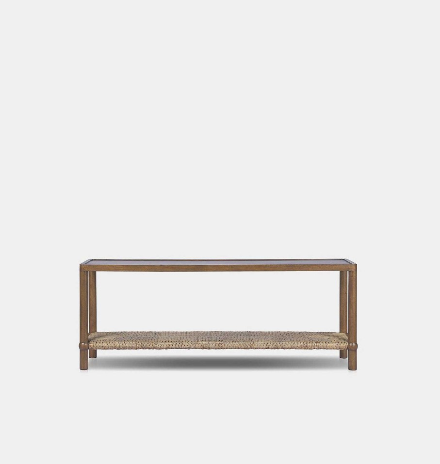 Hot Amber Lewis x Four Hands Gabriella Console Table Brown Mindi