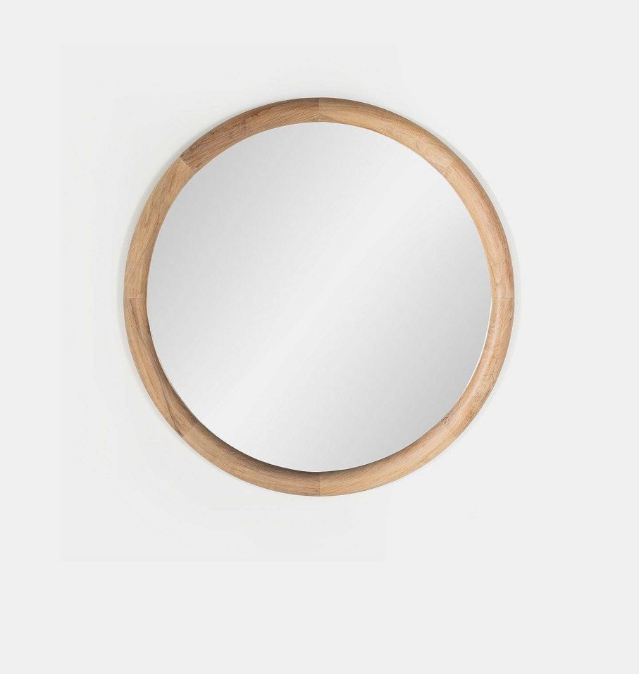 Online Austin Co Ulla Round Wall Mirror Natural