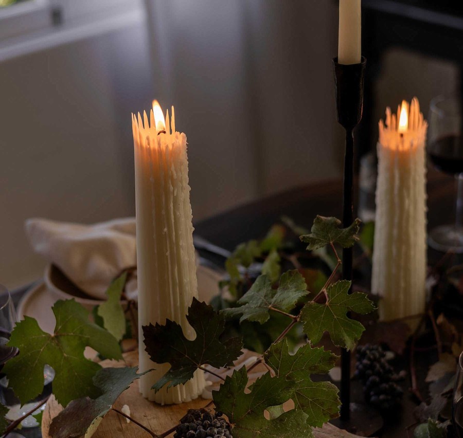 Clearance Greentree Home Fluted Pillar Candle