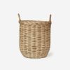 Best Shoppe Amber Interiors Hand-Woven Rattan Basket W/ Handles